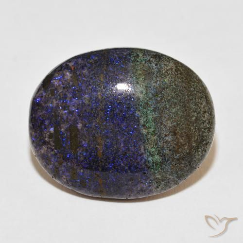 24.43ct Naturale Multicolore Matrix Opal, Ovale, Opaco