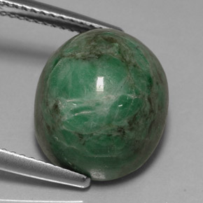 Maw-sit-sit naturale verde da 11,79 ct, taglio ovale, opaco