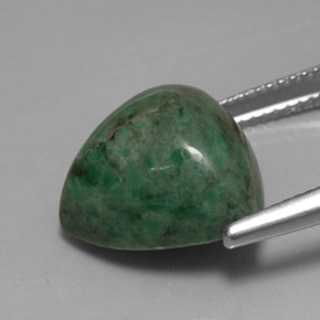 Maw-sit-sit naturale verde da 12,52 ct, trillion, opaco