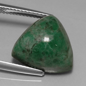 Maw-sit-sit naturale verde da 13,35 ct, trillion, opaco