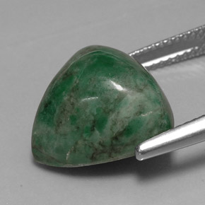 Maw-sit-sit naturale verde da 13,35 ct, trillion, opaco
