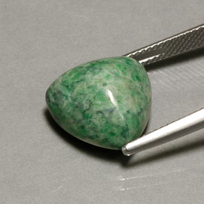 Maw-sit-sit naturale verde da 12,16 ct, trillion, opaco