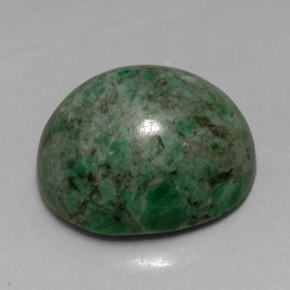 Maw-sit-sit naturale verde da 9,84 ct, taglio ovale, opaco