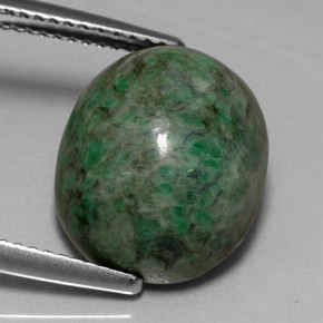 Maw-sit-sit naturale verde da 9,84 ct, taglio ovale, opaco