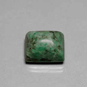 Maw-sit-sit naturale verde da 13,00 ct, baguette, opaco