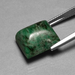Maw-sit-sit Verde naturale da 15.54 ct, Taglio a baguette, Opaco
