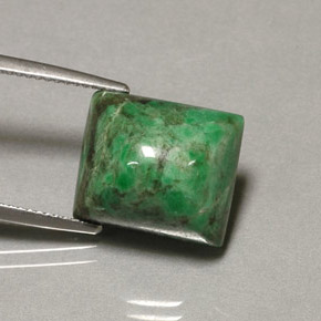 Maw-sit-sit naturale verde da 13,48 ct, baguette, opaco