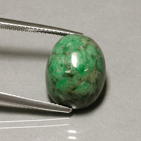 Maw-sit-sit Verde naturale da 14.98 ct, Taglio ovale, Opaco