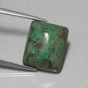 Maw-sit-sit naturale verde da 9,99 ct, baguette, opaco