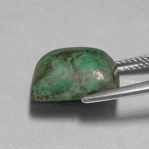 Maw-sit-sit naturale verde da 9,99 ct, baguette, opaco