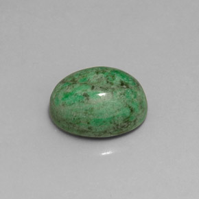 Maw-sit-sit naturale verde da 8,57 ct, taglio ovale, opaco