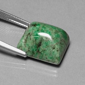 Maw-sit-sit naturale verde da 15,19 ct, baguette, opaco