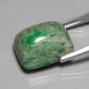 Maw-sit-sit naturale verde da 20,95 ct, taglio a cuscino, opaco