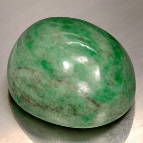 Maw-sit-sit Verde naturale da 16.90 ct, Taglio ovale, Opaco
