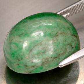 Maw-sit-sit Verde naturale da 16.90 ct, Taglio ovale, Opaco
