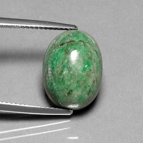 Maw-sit-sit naturale verde da 11,30 ct, taglio ovale, opaco
