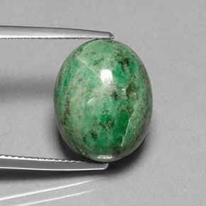 Maw-sit-sit naturale verde da 14,02 ct, taglio ovale, opaco