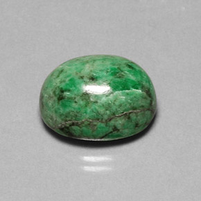 Maw-sit-sit naturale verde da 14,02 ct, taglio ovale, opaco