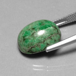 Maw-sit-sit naturale verde da 14,02 ct, taglio ovale, opaco