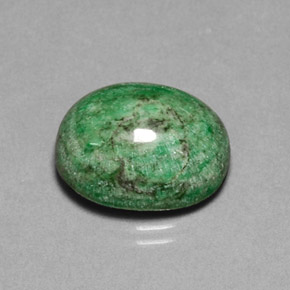 Maw-sit-sit naturale verde da 13,55 ct, taglio ovale, opaco