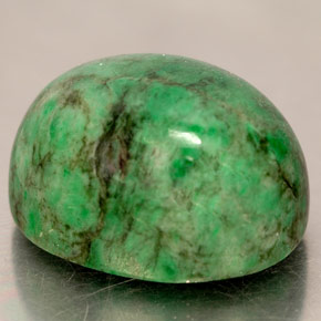 Maw-sit-sit naturale verde da 19,74 ct, taglio ovale, opaco