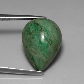 Maw-sit-sit naturale verde da 19,99 ct, taglio a pera, opaco