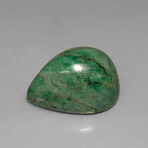 Maw-sit-sit naturale verde da 19,99 ct, taglio a pera, opaco
