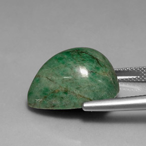 Maw-sit-sit naturale verde da 19,99 ct, taglio a pera, opaco