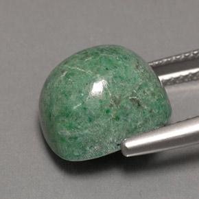 Maw-sit-sit naturale verde da 9,50 ct, taglio a cuscino, opaco