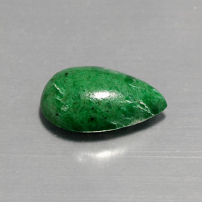 Maw-sit-sit naturale verde da 4,24 ct, taglio a pera, opaco