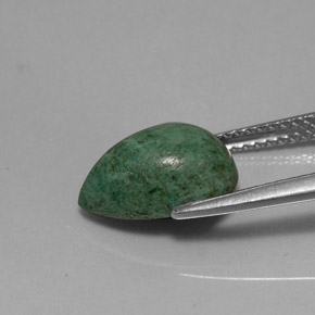 Maw-sit-sit naturale verde da 3,13 ct, taglio a pera, opaco