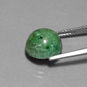 Maw-sit-sit naturale verde da 5,88 ct, taglio rotondo, opaco
