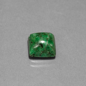 Maw-sit-sit naturale verde da 3,10 ct, quadrato, opaco