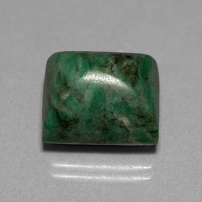 Maw-sit-sit naturale verde da 15,54 ct, baguette, opaco