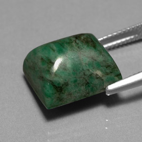 Maw-sit-sit naturale verde da 15,54 ct, baguette, opaco