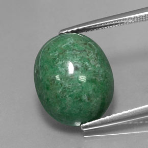Maw-sit-sit verde naturale da 10,06 ct, taglio ovale, opaco