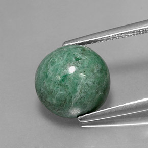 Maw-sit-sit Verde naturale da 5.83 ct, Taglio rotondo, Opaco
