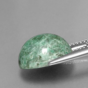 Maw-sit-sit naturale verde da 7,78 ct, taglio ovale, opaco