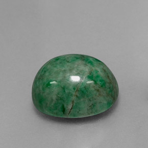 Maw-sit-sit naturale verde da 6,54 ct, taglio ovale, opaco