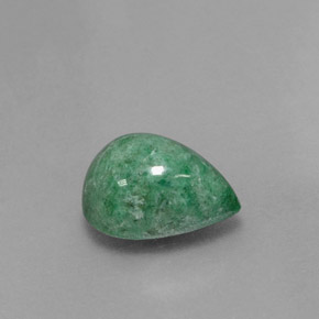 Maw-sit-sit naturale verde da 3,27 ct, taglio a pera, opaco