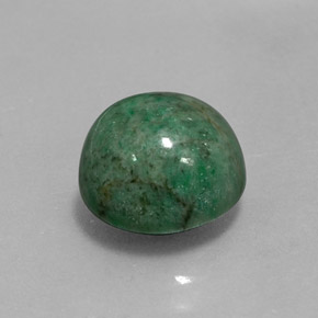 Maw-sit-sit naturale verde da 5,08 ct, taglio rotondo, opaco