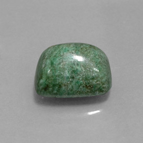 Maw-sit-sit naturale verde da 4,31 ct, taglio a cuscino, opaco
