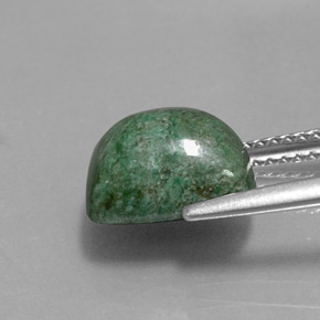 Maw-sit-sit naturale verde da 4,31 ct, taglio a cuscino, opaco