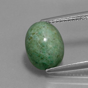 Maw-sit-sit Verde naturale da 3.44 ct, Taglio ovale, Opaco