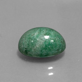 Maw-sit-sit naturale verde da 4,13 ct, taglio ovale, opaco