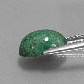Maw-sit-sit naturale verde da 4,13 ct, taglio ovale, opaco