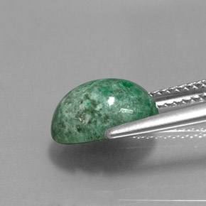 Maw-sit-sit naturale verde da 3,14 ct, taglio ovale, opaco