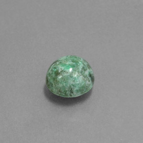 Maw-sit-sit naturale verde da 1,22 ct, taglio rotondo, opaco