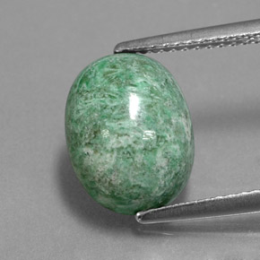 Maw-sit-sit Verde naturale da 4.99 ct, Taglio ovale, Opaco