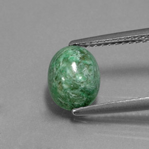 Maw-sit-sit Verde naturale da 1.85 ct, Taglio ovale, Opaco